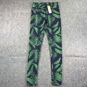 Soul Cycle‎ Fern Yoga Pants The Upside Women's Small Blue Green NWT $109